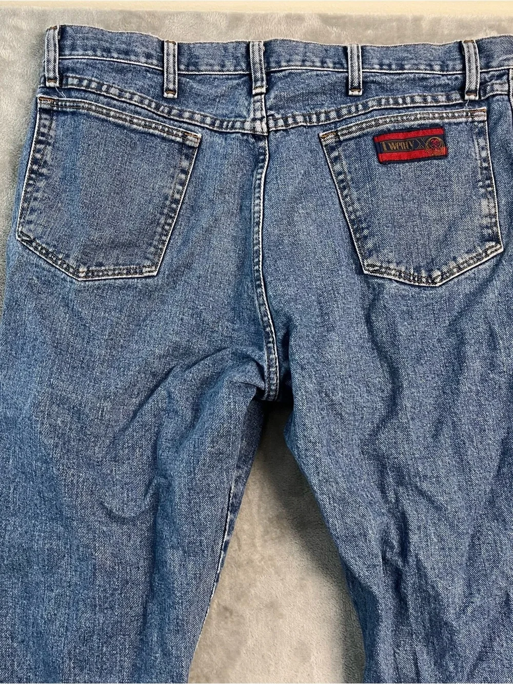 Twenty X Jeans Mens 38x32‎ (36x31) Blue Denim Western Cowboy Straight Leg